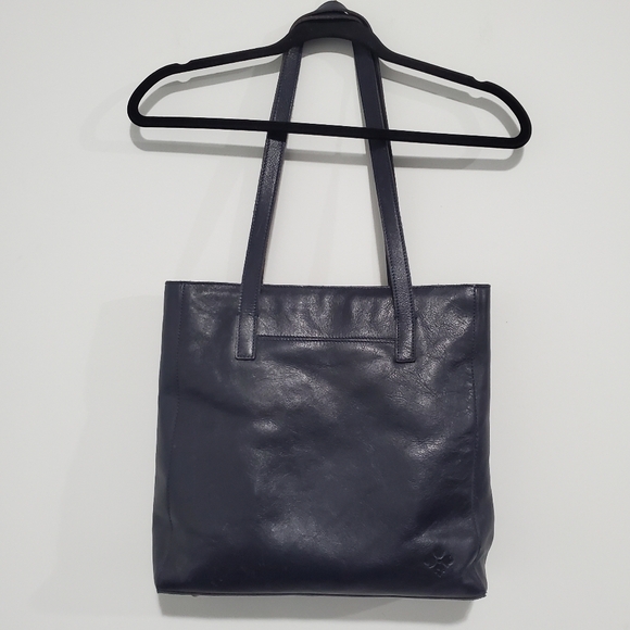 PATRICIA NASH Tote Lapis Blue Leather Handbag Purse - Picture 2 of 13